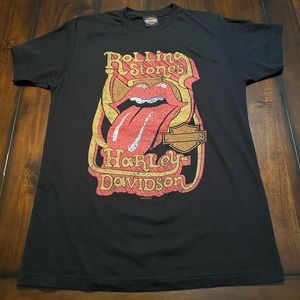 Harley Davidson X Rolling Stones Tshirt